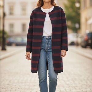 FRNCH striped coat size S/M